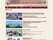 Tablet Screenshot of podiatryinstitute.com